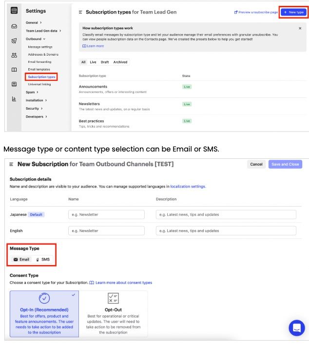 Granular subscriptions